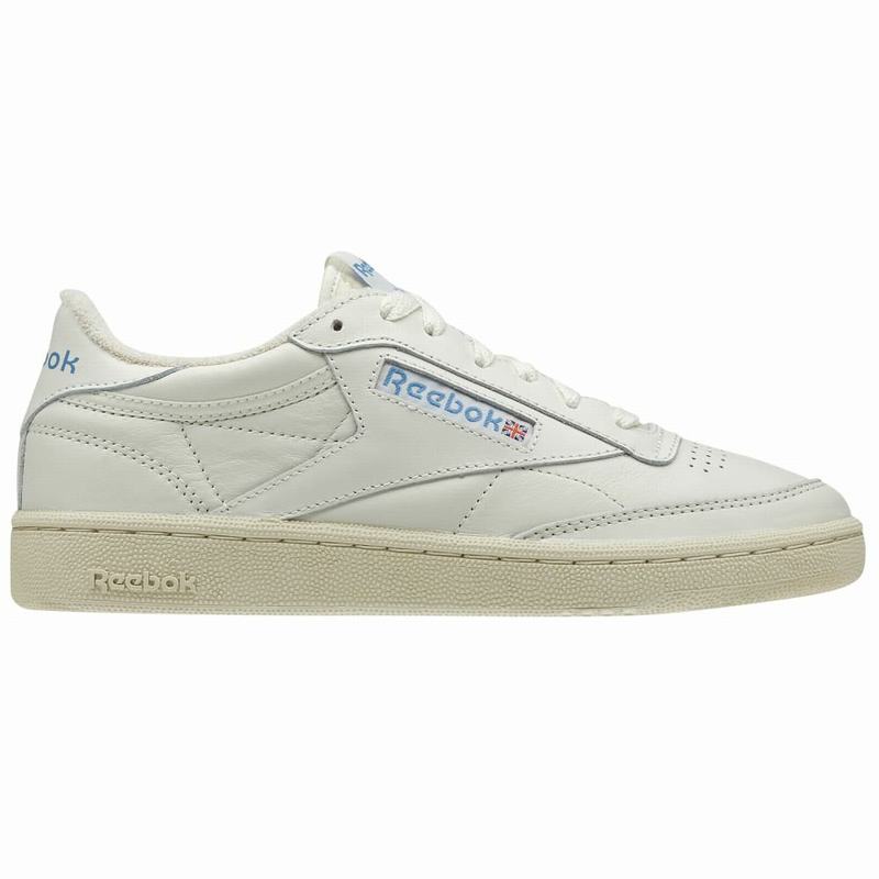 Reebok Club C 85 Vintage Tenisky Damske - Biele/Modre/Červené UI6015LR